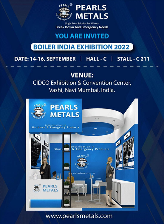 Boiler India Exhibition 2022 - Pearls Metals